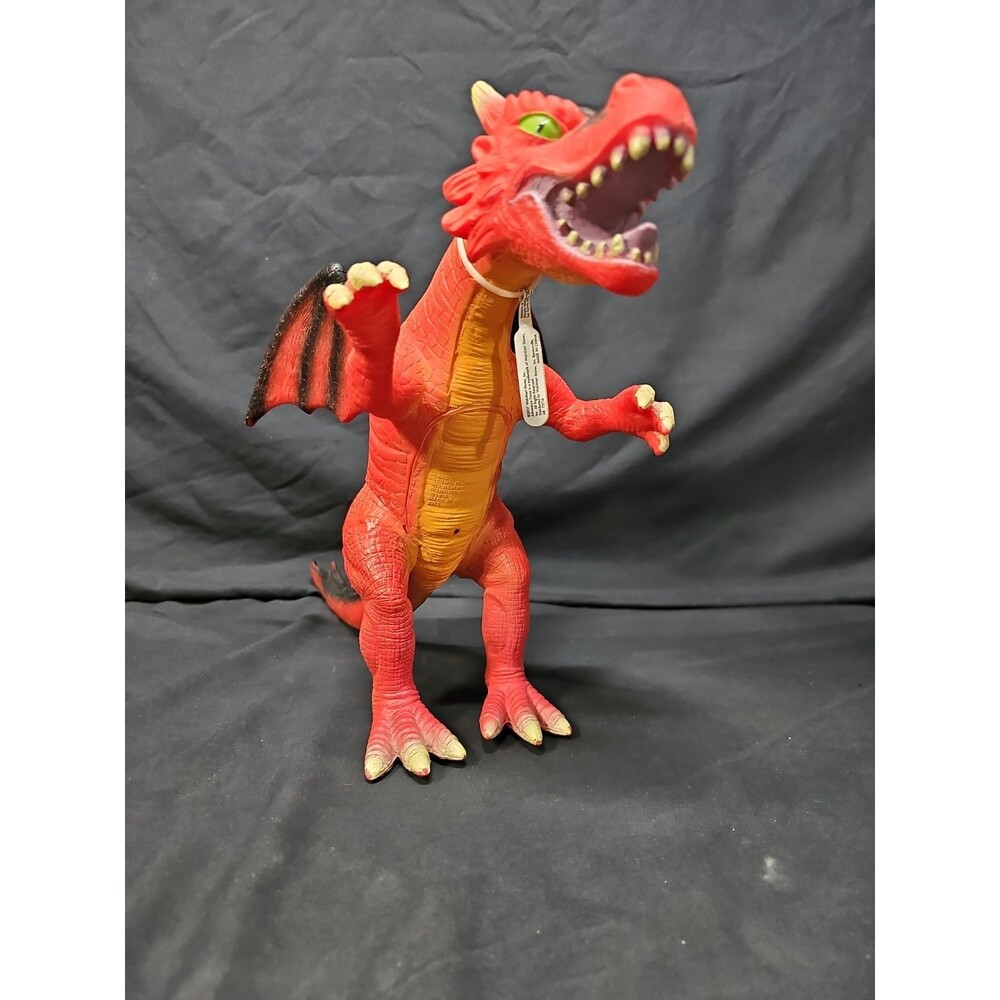 Adventure Force Mighty Dragon Black/Red Toy! Preowned Condition
